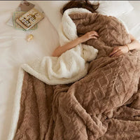 Dikke Winter Lamswollen Deken - CozySheep