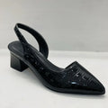 Orthopedische Croco Bruine Pumps - Eva